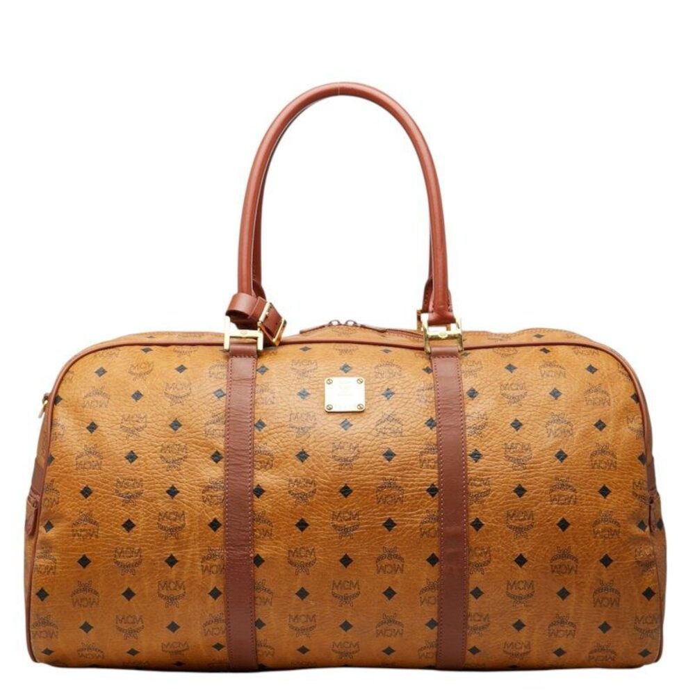 MCM Visetos Logogram PVC Travel Bag